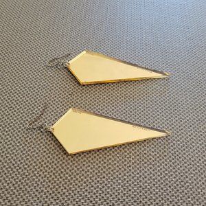 Alex & Chloe Gold Mirror Earrings